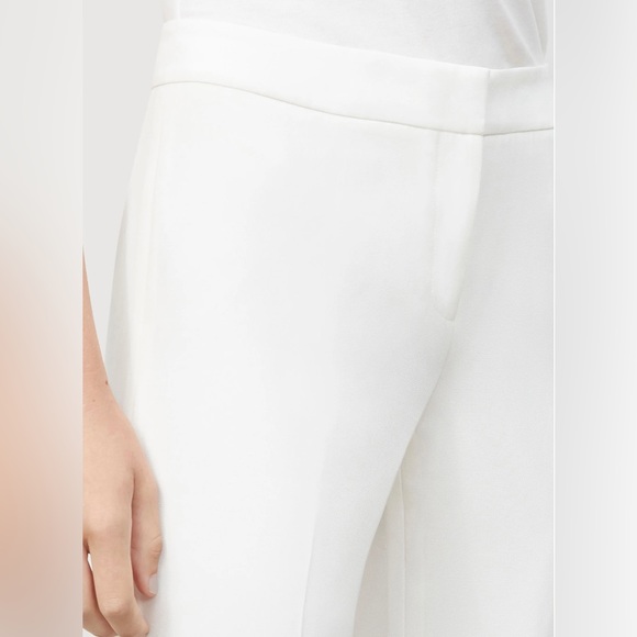 NWT! Lafayette 148 New York Barrow White Lined Pants size 16W- HAS MARKS - Picture 4 of 16